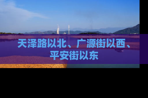 天泽路以北、广源街以西、平安街以东