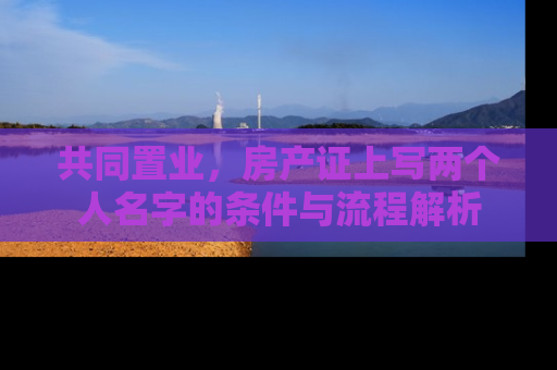 共同置业，房产证上写两个人名字的条件与流程解析