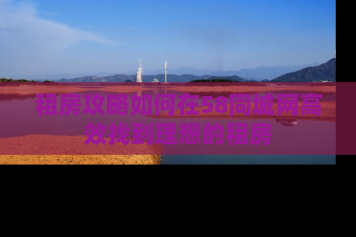 租房攻略如何在58同城网高效找到理想的租房