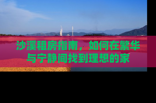 沙溪租房指南，如何在繁华与宁静间找到理想的家